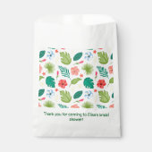 熱帯ハワイアンフローラフラワーズバースデーパーティー フェイバーバッグ (正面)