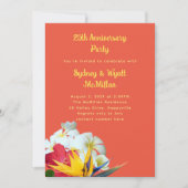 熱帯ハワイアンフローラ記念日の誓い 招待状 (正面)