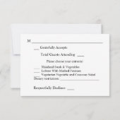 熱帯ハワイアンフローラ&ココナッツと食事 出欠カード (裏面)