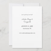 熱帯ハワイアンフローラ&パイナップル日付を保存 セーブザデート (裏面)