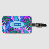 熱帯ハワイアンブルー ラゲッジタグ (正面横)