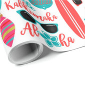 熱帯ハワイアンメレカリキマカクリスマス ラッピングペーパー (ロールコーナー)