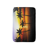 熱帯ハワイアンヤシの木 バスマット (正面縦)