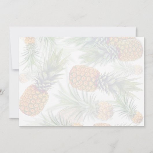 熱帯ハワイアンルアウ（ハワイ式宴会）バースデーパーティ招待状 招待状 (裏面)