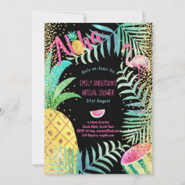 熱帯ハワイアンルアウ（ハワイ式宴会）ブライダルシャワー 招待状