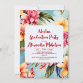 熱帯ハワイアンルアウ(ハワイ式宴会)卒業党 招待状 (正面)