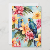 熱帯ハワイアンルアウ(ハワイ式宴会)卒業党 招待状 (裏面)