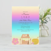 熱帯ハワイアンルアウ(ハワイ式宴会)招待状 招待状 (スタンド正面)