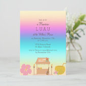 熱帯ハワイアンルアウ(ハワイ式宴会)招待状 招待状 (スタンド正面)