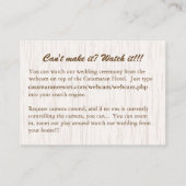 熱帯ハワイアン情報カードターコイズ エンクロージャーカード (裏面)