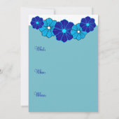 熱帯ハワイアン招待状 招待状 (裏面)