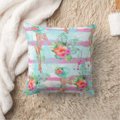 熱帯ハワイアン枕 クッション (ブランケット)