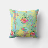 熱帯ハワイアン枕 クッション (裏面)