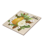 熱帯ハワイアン梨の果実 タイル (側面)