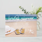 熱帯ハワイアン海ビーチブライダルシャワー 招待状 (スタンド正面)
