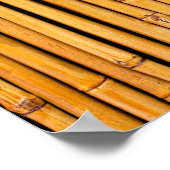 熱帯ハワイアン竹の背景テンプレート ポスター (角)