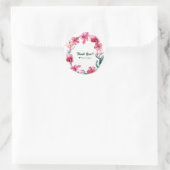 熱帯ハワイアン結婚の花のルアウ(ハワイ式宴会) ラウンドシール (バッグ)