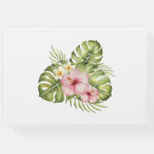 熱帯ハワイアン結婚の花 ゲストブック (裏面)