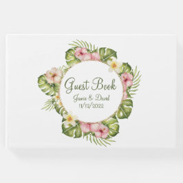 熱帯ハワイアン結婚の花 ゲストブック