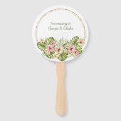 熱帯ハワイアン結婚の花 ハンドファン (正面)