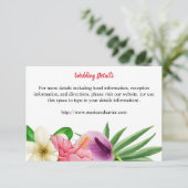 熱帯ハワイアン結婚フローラ詳細 エンクロージャーカード (スタンド正面)