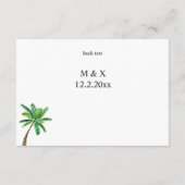 熱帯ハワイアン結婚フローラ詳細 エンクロージャーカード (裏面)