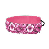 熱帯ハワイアン花ハイビスカスピンク白 アスレチックヘッドバンド (右)