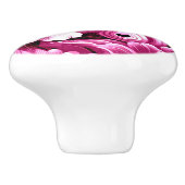 熱帯ハワイアン花ハイビスカスピンク セラミックノブ (側面)