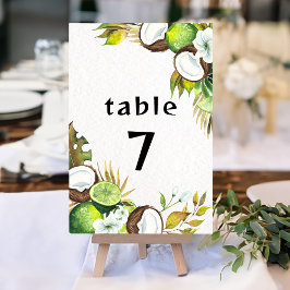 熱帯ハワイアン表番号 テーブルナンバー