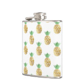 熱帯ハワイアン金箔パイナップルパターン フラスク (左)