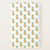 熱帯ハワイアン金箔パイナップルパターン プランナー手帳 (裏面)