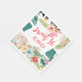 熱帯ハワイアン16誕生日 スタンダードランチョンナプキン (角)