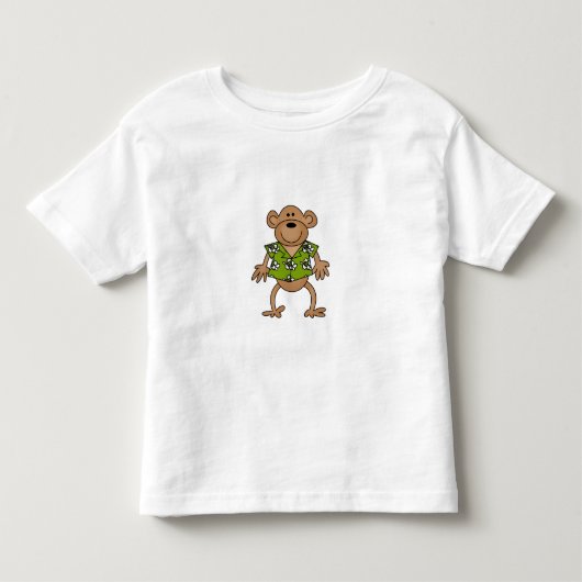 熱帯ハワイ猿 トドラーTシャツ (正面)