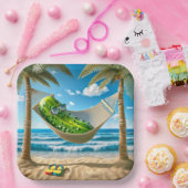 熱帯ハンモックのディル漬け ペーパープレート (パーティー)