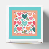 熱帯ハートと花バレンタインデー フェイバーボックス (上部)