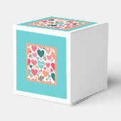 熱帯ハートと花バレンタインデー フェイバーボックス (裏面サイド)