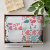 熱帯ハートと花バレンタインデー 薄葉紙 (ギフト)