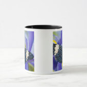熱帯バタフライパープルアイリス マグカップ (中央)