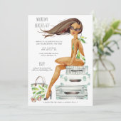 熱帯バチェロレッテのビーチのパーティーの週末 招待状 (スタンド正面)