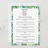 熱帯バチェロレッテの真実または挑戦おもしろいゲーム 招待状 (正面)