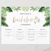 熱帯バチェロレッテの週末の日程 (正面)