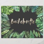 熱帯バチェロレッテの週末の日程 (裏面)