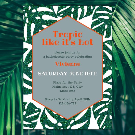 熱帯バチェロレッテトロピック熱い 招待状