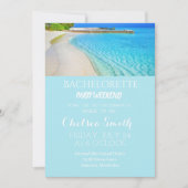 熱帯バチェロレッテビーチパーティーと旅程 招待状 (正面)