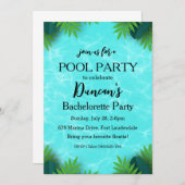 熱帯バチェロレッテプールパーティー 招待状 (正面/裏面)