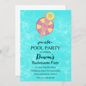 熱帯バチェロレッテプールパーティー 招待状 (正面/裏面)