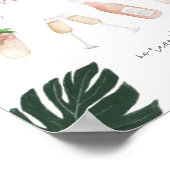 熱帯バチェロレッテ二日酔い駅標識 ポスター (角)