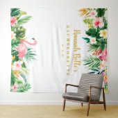 熱帯バチェロレッテ背景、フォトブースプロップ タペストリー (インサイチュ(横))