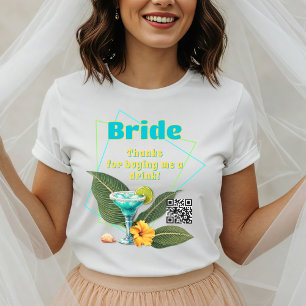 熱帯バチェロレッテ花嫁QRコード トライブレンドＴシャツ