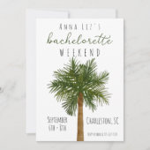 熱帯バチェロレッテ週末の日程 招待状 (正面)